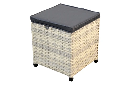 Набор мебели Версаль  арт.NEW-7026/2023 серо-белый, серый (ротанг серо-белый, подушки серые, 1 уп) (Т) "Garden story"