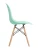DC122 Стул пластиковый перфорированный, МЯТНЫЙ#90329, каркас бук