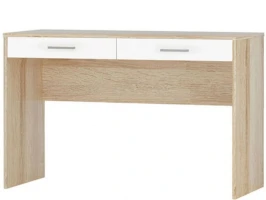 Стол «Стелс» 120 2ящ, Дуб сонома/белый