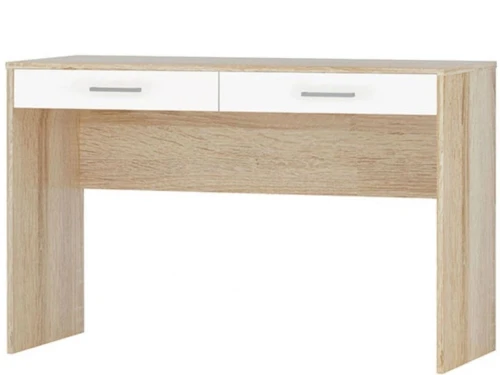 Стол «Стелс» 120 2ящ, Дуб сонома/белый