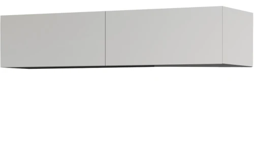 Стенка «Альда», белый/черный/белый глянец