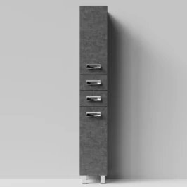 Пенал Орландо 30 напольный, Серый камень ПВХ 57806, левый