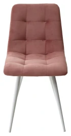 Стул CHILLI-Q розовый #15, велюр / белый каркас М-City