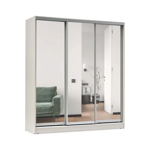 Шкаф-купе Тринити 8 2,0 м, Сандал светлый