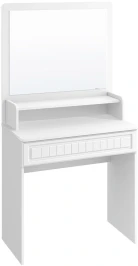 Стол с ящиком и надстройкой Монако МН-19 + МН-19А белое дерево