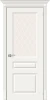 Межкомнатная дверь эмаль BRAVO Скинни-15.1 Whitey White Сrystal