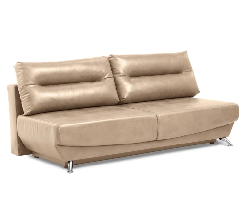 Диван еврокнижка Оливер мини, замша бежевая,145