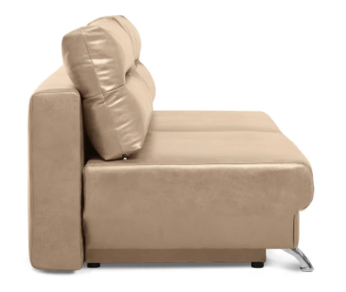 Диван еврокнижка Оливер мини, замша бежевая,145