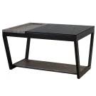 Стол журнальный BeautyStyle 31 дуб шоле графит/венге/стекло черное