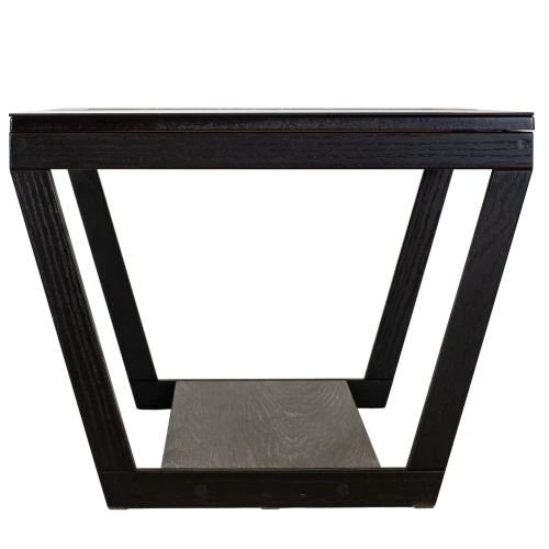 Стол журнальный BeautyStyle 31 дуб шоле графит/венге/стекло черное