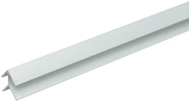 Планка для стенпанели угловая Алюминий МатХром 6 мм