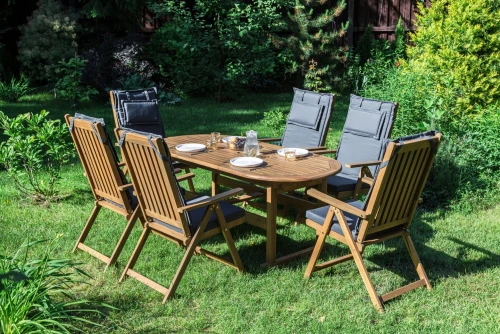 Обеденный комплект KIMBERLY на 6 персон(овальный стол)