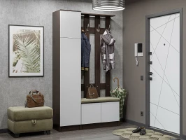 Прихожая Холл-02 Silky White Венге