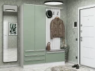 Готовая прихожая Стиль-03 Silky Mint/Белый