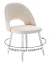 Стул DikLine 283 поворотный C103 крем, ножки белые