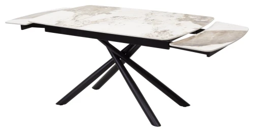 Стол RIVOLI 140 GLOSS LUXURY PANDORA SOLID CERAMIC / BLACK, ®DISAUR