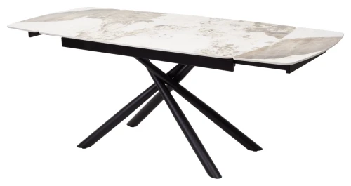 Стол RIVOLI 140 GLOSS LUXURY PANDORA SOLID CERAMIC / BLACK, ®DISAUR