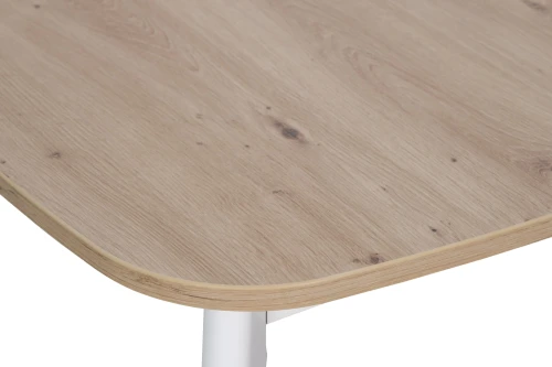 Ст 80.037 Стол обеденный "TANGO", корпус Дуб вотан (8004), Белый 605РЕ (8053)