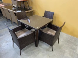 Комплект мебели из искусственного ротанга стол Токио +4 кресла Анкор арт. 75738/0015-1-4