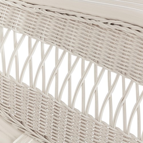 Кресло-качалка "ANDREA Relax Medium" /с подушкой/ 74х82х100 см, TCH White (белый), Ткань рубчик, цвет кремовый