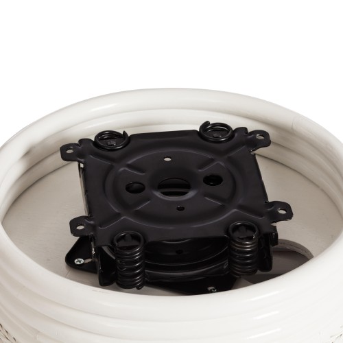 Кресло-качалка "ANDREA Relax Medium" /с подушкой/ 74х82х100 см, TCH White (белый), Ткань рубчик, цвет кремовый