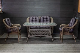 Комплект мебели из искусственного ротанга Мэдисон (Medison) Lunch set с подушками на сидение и спинку