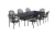 Большой обеденный комплект из литого алюминия стол Секвойя «Sequoia» 265х113 арт.6367 + 8 кресел Феникс