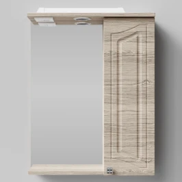 Зеркало Адам 55, Дубослив ореховый светлый ПВХ 3445, правая