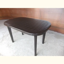 Стол Пластиковый овальный «Новара»  -  Шоколадный