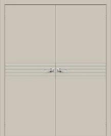 Двустворчатая межкомнатная дверь BRAVO Граффити-23 Creamy