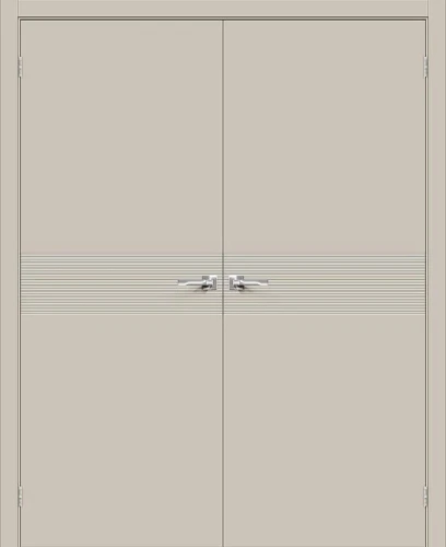 Двустворчатая межкомнатная дверь BRAVO Граффити-23 Creamy