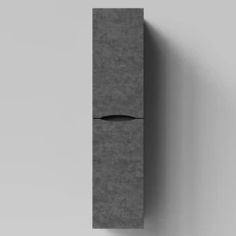 Пенал Лайт 35 подвесной, Серый камень ПВХ 57806, левый, бельевая корзина