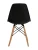 GH801/DC111 Стул пластиковый, ЧЕРНЫЙ#3010, каркас бук