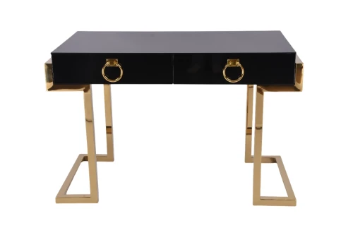 Стол-консоль Атлас МС9002-120В, 120х60х78 см, черный глянцевый