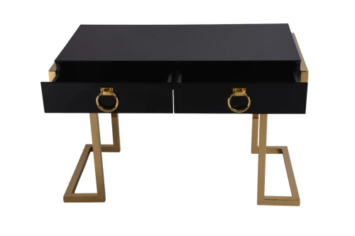 Стол-консоль Атлас МС9002-120В, 120х60х78 см, черный глянцевый