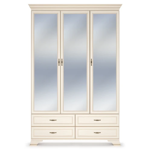 Шкаф распашной трехдверный с зеркалами Сиена