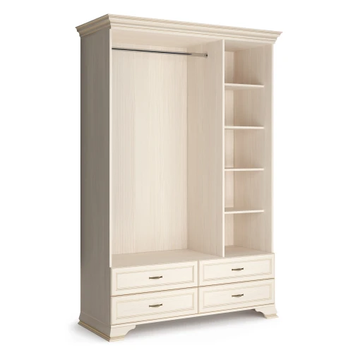 Шкаф распашной трехдверный с зеркалами Сиена