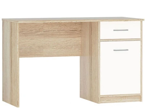 Стол «Стелс» 120 1д1ящ, Дуб сонома/белый