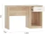 Стол «Стелс» 120 1д1ящ, Дуб сонома/белый