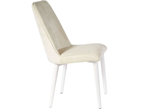 Стул «Дейзи», Монолит беж, каркас белый