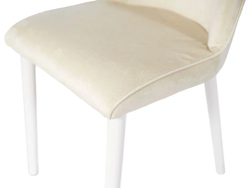 Стул «Дейзи», Монолит беж, каркас белый