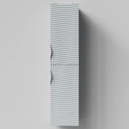 Пенал Эйфория 35 F5, пример RAL 7040 Серое окно, матовая, подвесной, правый