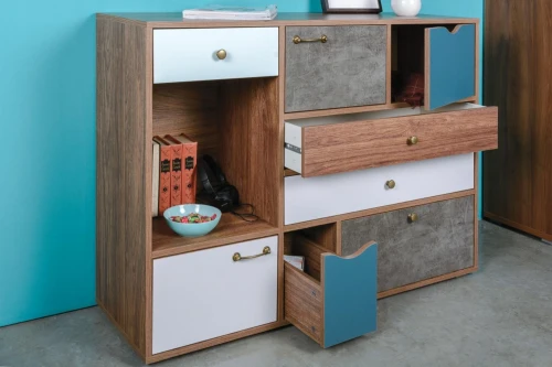 Комод Вайс 10.104, Морское дерево Винтаж, Камень Темный, Бензин, Белый премиум