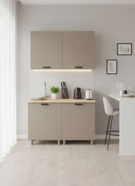 Готовая кухня МК Аленушка 1,2м Орешник Матовый Вижен,скоба черный,сонома (без столешницы)