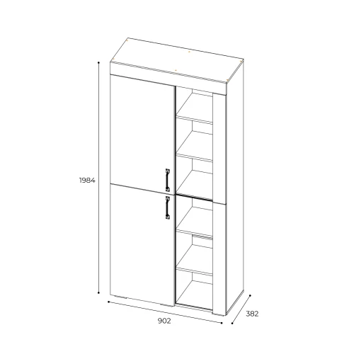 Шкаф многофункциональный Прима ШК-16