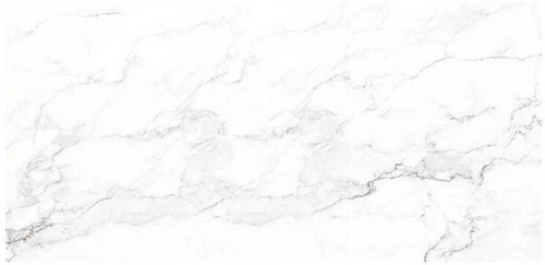 Альфа фотопечать стол обеденный раздвижной / белый мрамор/бетон белый/белый