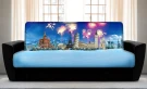 Диван Новогодний 4 флок фото-принт 140 ппу