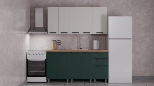 Готовый кухонный гарнитур ГК Аленушка 1,6м  Лаванда Керамика/Изумруд,скоба черный,сонома