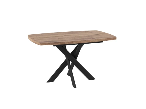 Стол Эдж, 110 Дуб Веллингтон/Чёрный