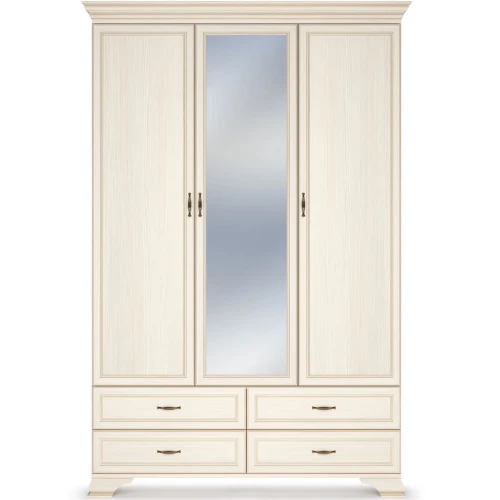 Шкаф Сиена 3дв с зеркалом, бежевый